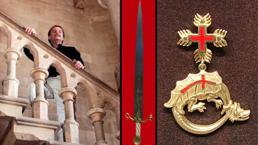 Nicholas de Vere von Drakenberg, de l&rsquo;Ordre du Dragon (Societas Draconistarum), un ordre de chevalerie créé par Sigismond de Luxembourg