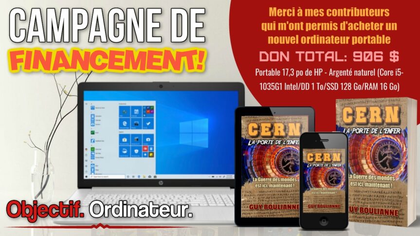 Campagne de financement: Aidez Guy Boulianne à acheter un nouvel ordinateur portable