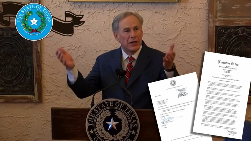 BONNE NOUVELLE — Le gouverneur républicain et catholique, Greg Abbott, met fin au mandat du masque COVID-19 et ouvre le Texas à 100%