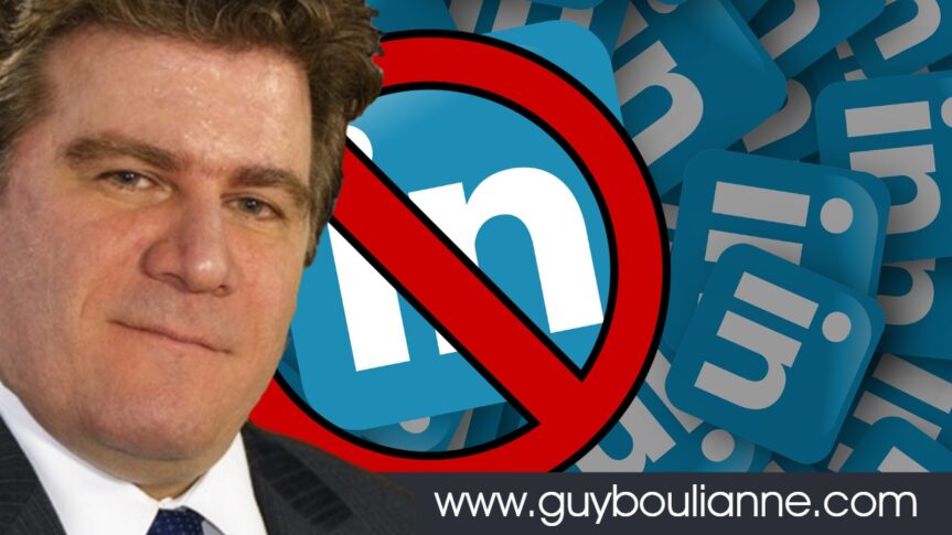Le réseau professionnel LinkedIn a fermé à son tour le compte de Guy Boulianne : « Il est clair qu’on veut définitivement me faire taire ! »