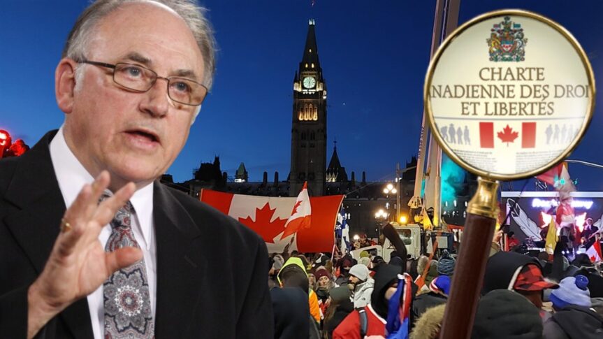 Le dernier premier ministre vivant qui a signé la Charte du Canada lors d’un discours au Convoi de la liberté : « L’article 1 de la Charte est utilisé illégalement par les gouvernements »