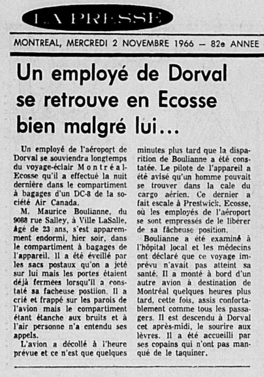 La presse, 2 novembre 1966, 82e année, No 254, p. 3