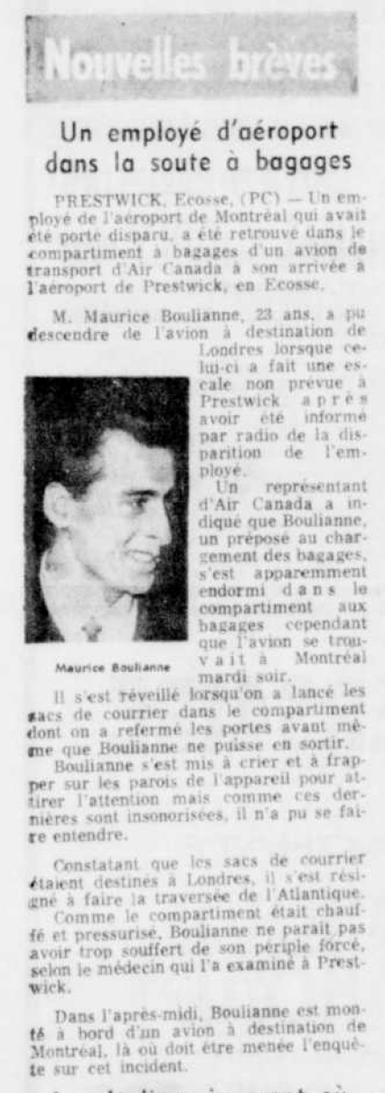 La tribune, 3 novembre 1966, p. 1