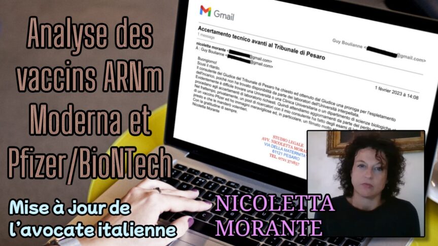 Ordonnance du tribunal de Pesaro d’analyser les vaccins ARNm de Moderna et Pfizer — Nouvelles de l’avocate italienne Nicoletta Morante
