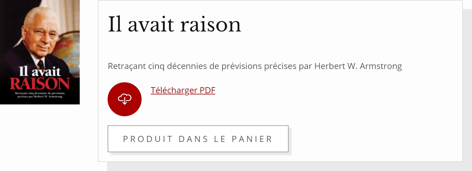 Il avait raison, Herbert W. Armstrong