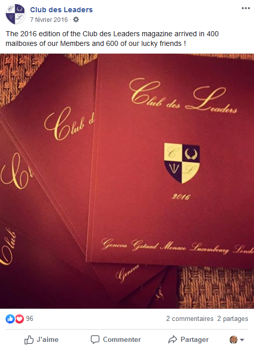Club des Leaders (Facebook)