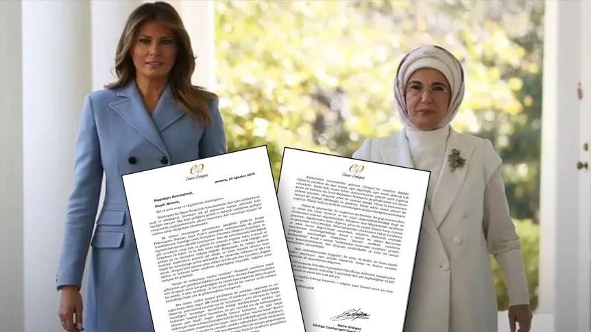 L&rsquo;épouse du président de la Turquie, Emine Erdoğan, a adressé une lettre à Melania Trump l&rsquo;exhortant à défendre les enfants de Gaza