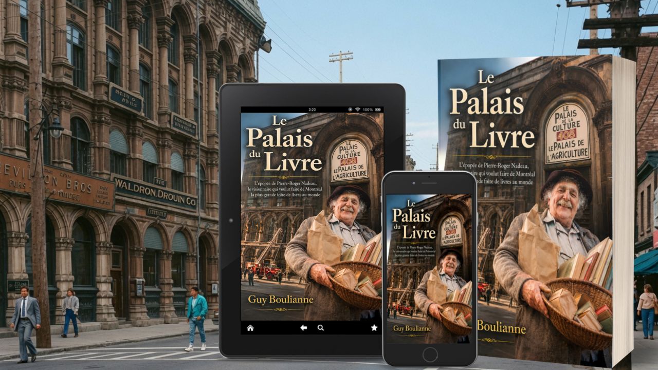 « Le Palais du Livre » raconte l’épopée de Pierre-Roger Nadeau, le fondateur de la plus grande foire de livres au monde. Maintenant disponible