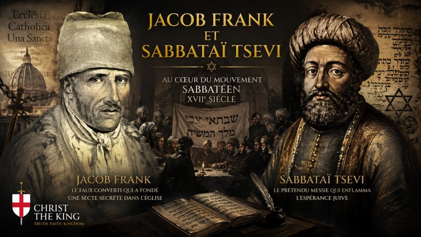 Je partage une vidéo intéressante de Christ The King, intitulée Jacob Frank : Le faux converti juif qui a introduit une secte secrète dans l&rsquo;Église