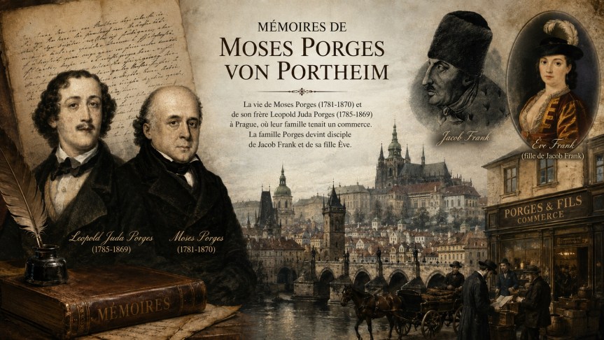 Les Mémoires de Moses Porges von Portheim (1781-1870) racontent sa vie, son initiation à la cour frankiste et son audience avec Eva Frank